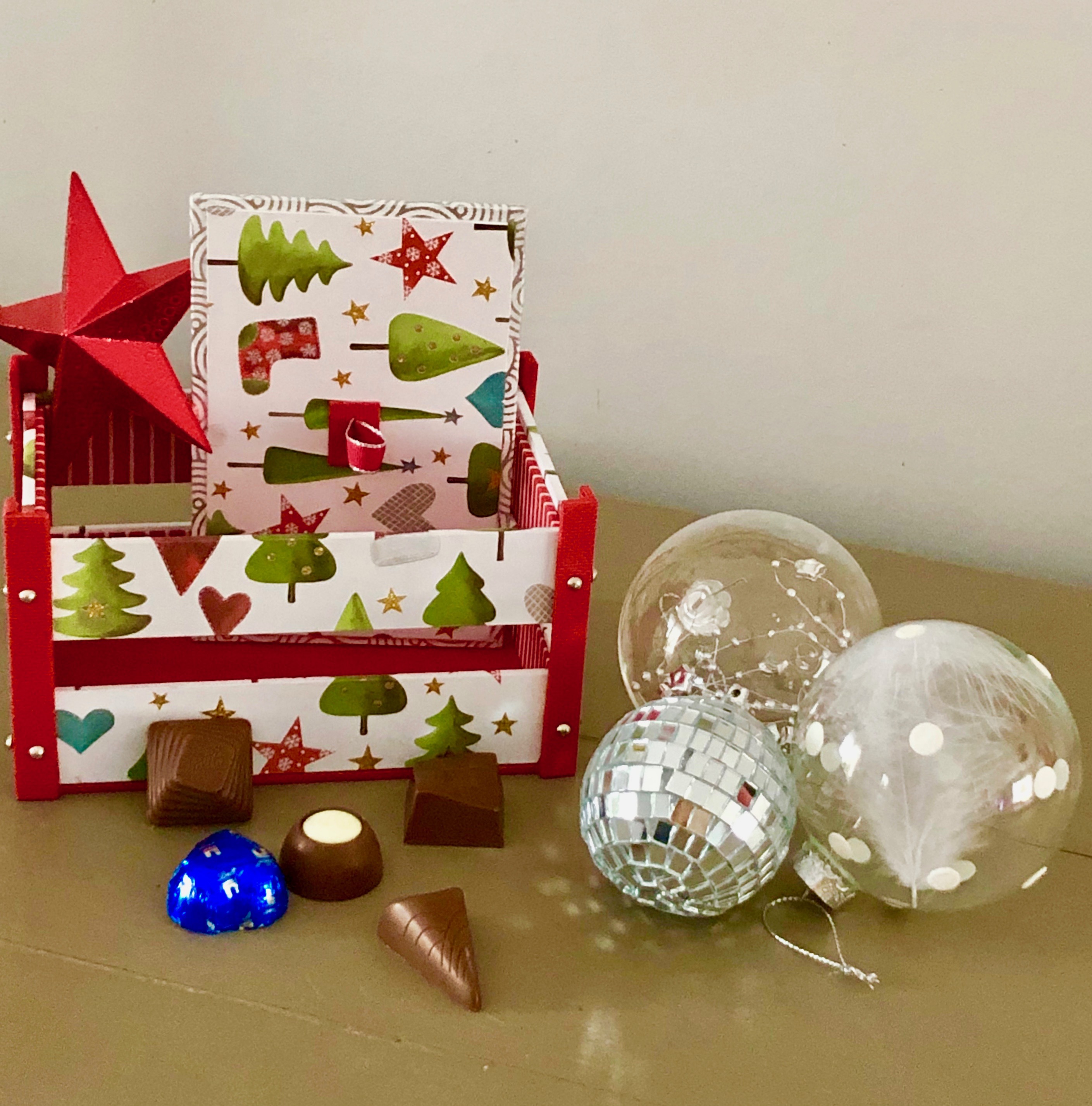 Cagette de chocolats- Noël 2018