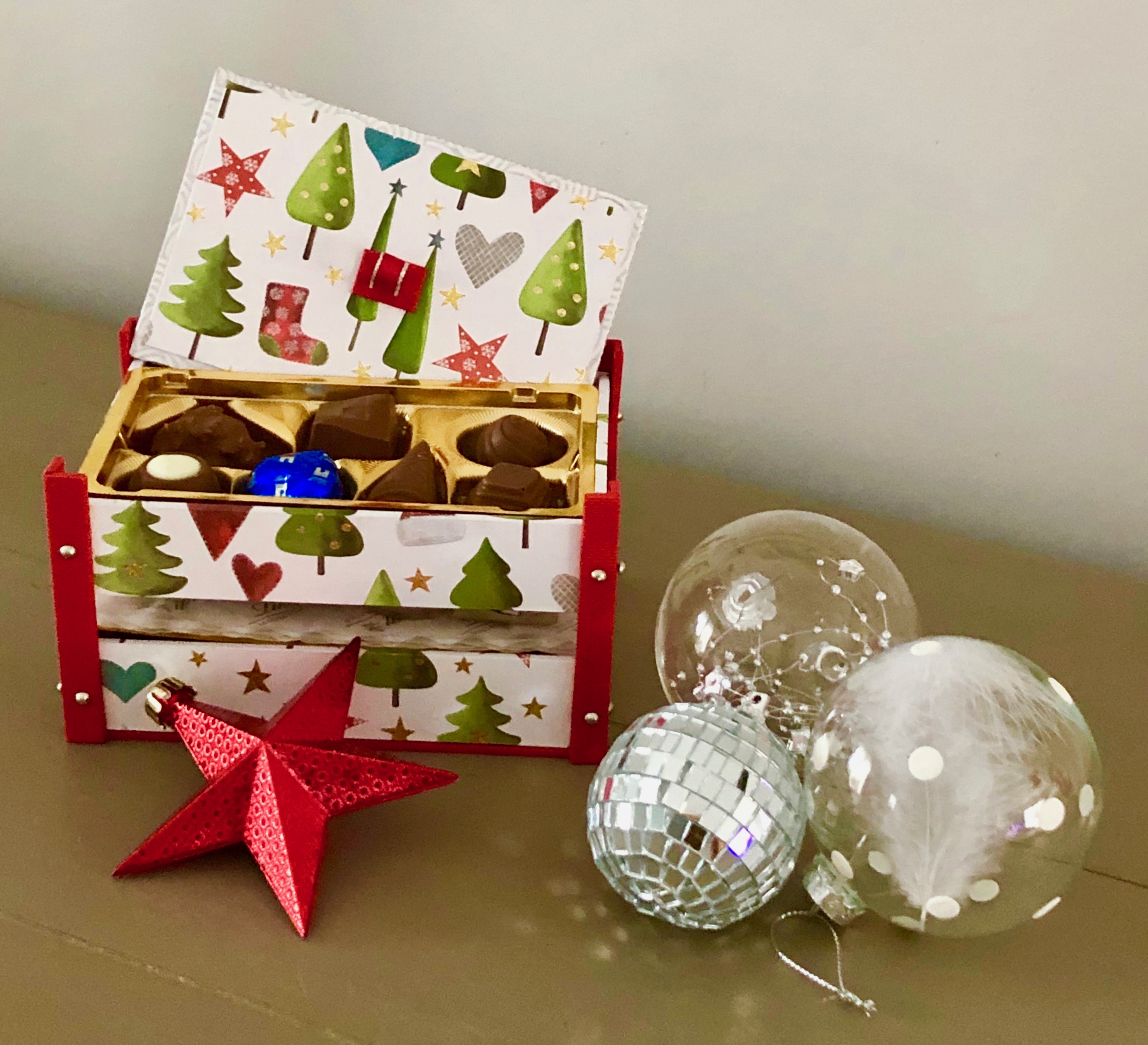 Cagette de chocolats- Noël 2018